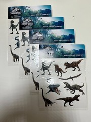 JURASSIC WORLD JURASSIC PARK Realistic Dino Sticker 4 Pack buy more and save $$