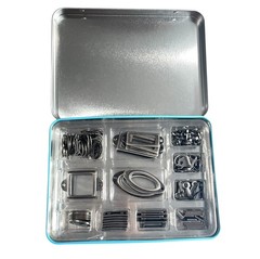 Stampin Up Pewter HODGEPODGE HARDWARE Tin Case 138 Embellishments 100 Brads 2007