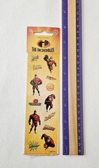 Vtg Sandylion Stickers LOT The Incredibles NIP Disney Pixar Heros Villains
