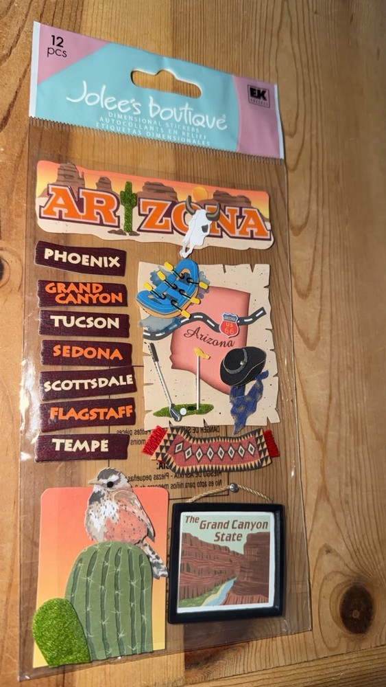 Jolee’s Arizona United States Travel Vacation Scrapbooking Stickers