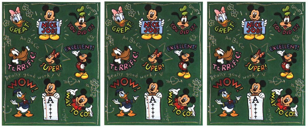 3 Sheets Disney Mickey Mouse Stickers! Donald Duck Goofy Pluto Minnie