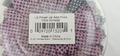 Spare Parts by The Paper Studio – Jumbo 4″ Flowers – Polka Dot Large Flower Jar