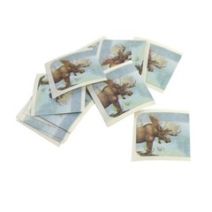 Wildlife Animal Scrapbook Craft Stickers Border Collie Pet Wolf Moose Birds Mix