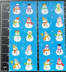 ❄️ ☃️ Cute SNOWMAN STICKERS Snow Winter Holiday Snowflake Christmas Frosty Hat
