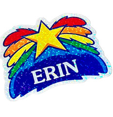 1981 Illuminations Unicorn Prism Sticker Vintage Reproduction Retro Fantasy Dec
