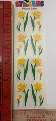 Mrs. Grossman’s Tulips Daffodils Floral Stickers 4 Sealed Pkgs 12 Sheets NIP