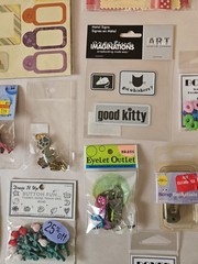 Assorted Scrapbooking Craft Bundle- Brads And Metal Tags