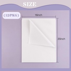 16×20 White Archival Interleaving Tissue Sheets Acid-Free Photo Print Document