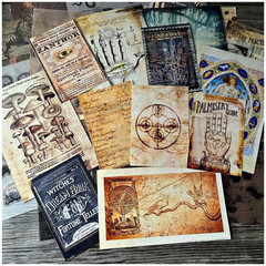 Dark Academia Junk Journal Supplies, Vintage Skull Decoupage Paper for Scrapbook