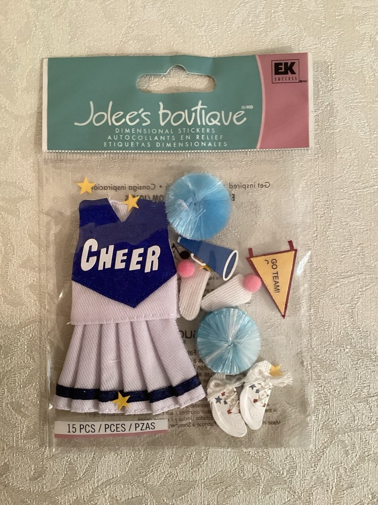 Jolee’s Boutique Dimensional Stickers – Cheerleading – NEW