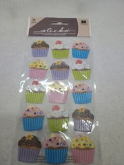 Lot of Sticko Stickers – 4 Packs – Butterfly Foil, Baby, Cupcakes, Valentines