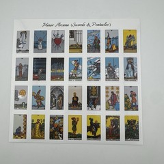 Tarot Stickers 1008 PCS 40 Sheets w/ Reference Sheets Journaling Scrapbook