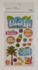 Island Life Tropical Beach Vacation Scrapbooking Stickers by Recollections