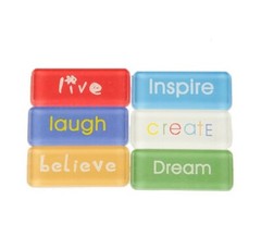 The Paper Studio Spare Parts Acrylic Sentiments