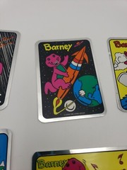 Vintage 90s Stickers Lot of 10 BARNEY FOIL MYLAR Vending Machine Sticker 1992