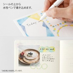 MIDORI Stickers, «Yuru Log My Life» design, 2 stickers per pack, 82675006