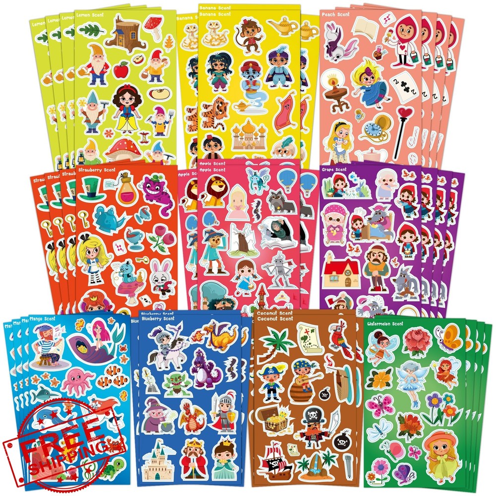 HORIECHALY Scratch N Sniff Stickers