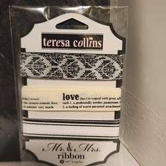 Teresa Collins MR & MRS Wedding Scrapbook Flocked Cover & More **READ**