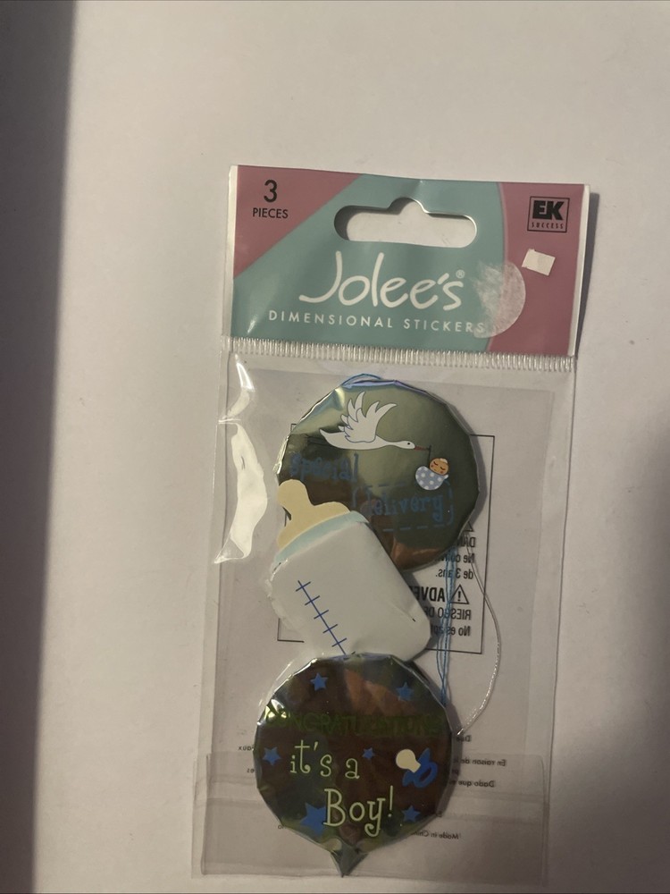 RARE Jolees Baby It’s A Girl Mini Mylar Balloons Special Delivery Congratulation