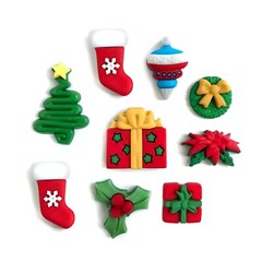 Buttons Galore 50+ Assorted Christmas Theme Buttons for Sewing & Crafts