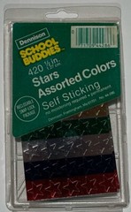 Dennison School Buddies 420 1/2 in. Self Sticking Stars Assorted Colors