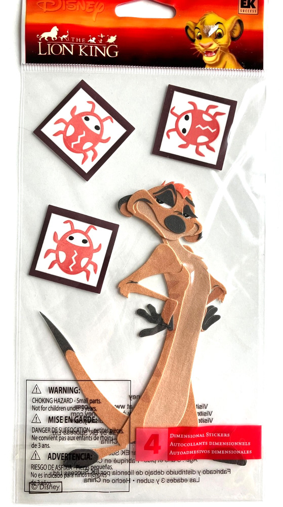 Jolee’s Stickers, LION KING THEME, You Pick, Some RARE!