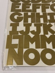 Making Memories Chunky 1 1/4″ Creative Letters Gold 23072 Alphabet Scrapbook NEW