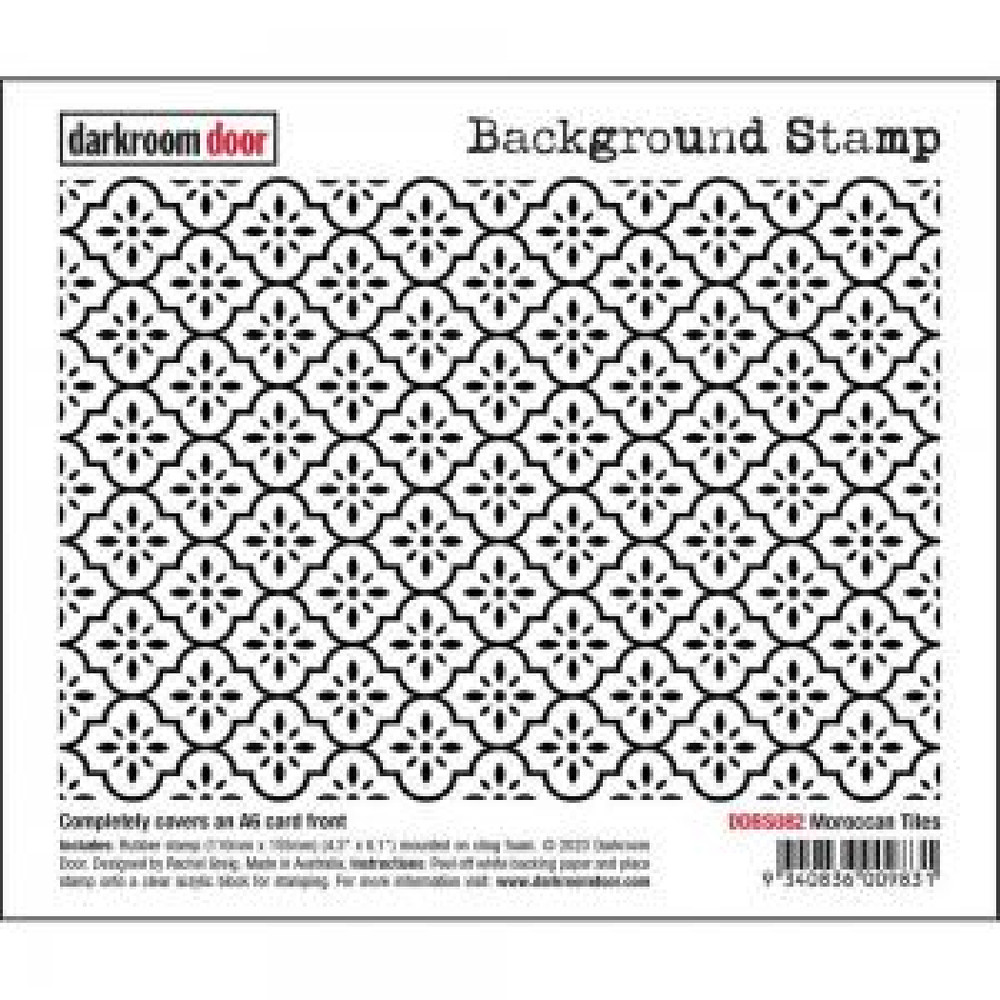 Darkroom Door – Rubber Stamp – MOROCCAN TILES