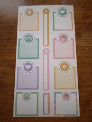 Happy Planner Multi color Pastel Boxes Work Hard Be Kind stickers MAMBI 279186