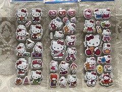 Retro Vintage Look Hello Kitty 3D Bubble Puffy Stickers 3 sets (#29)