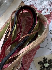 WINGS OF FANCY Junk Journal Supplies—HUGE VARIETY Paper Buttons Beads Ribbons
