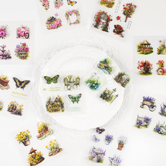 800 Pcs Floral Scrapbook Sticker Kit Vintage Flower Junk Journal Sticker