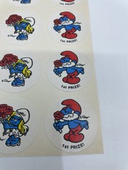 Vintage Smurfs Peyo Scratch & Sniff Stickers 12 Lot Rare Unused 1980s