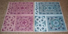 Magenta 8 1/2 x 11 sheet Sticker Frames & Corners ……Lot of Four Sheets