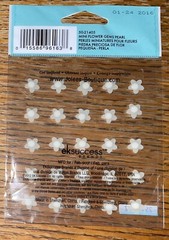 Jolees Mini Flower Gems PEARL White Wedding Card Making Craft Scrapbook Stickers
