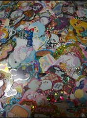 Kawaii Memo Sheets And Sticker Flakes – 100 Pieces Grab Bag Stationery