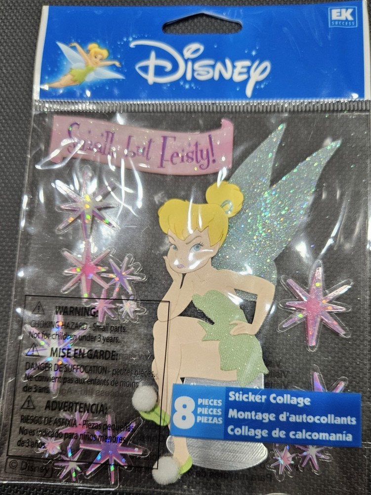 New~Tinkerbell 8 PC Sticker collage/Tinker Bell FEISTY/Jolee’s Boutique