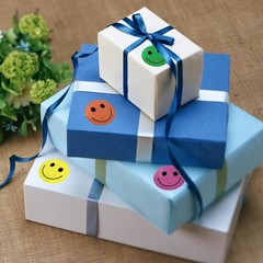 Happy Face Stickers 500Pcs, Self Adhesive Cute Incentive Labels, Multicolor