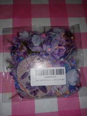 MAKTEM Purple Multicolor Floral Sticker Flakes Pack for Scrapbooking Journaling