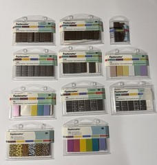 Lot of 10 EK Success Fastenater Decorative Metal Staple Bars See Description.