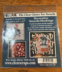Clear Scraps CSSM «Funkey» Stencil Pattern 6×6 Scrapbooking & Crafts (B377)