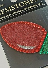 The Paper Studio GEMSTONES CHRISTMAS LIGHT Glitter & Rhinestones Sticker