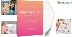 Glossy Waterproof Vinyl Sticker Paper – 15 Sheets for Inkjet & Laser Printers