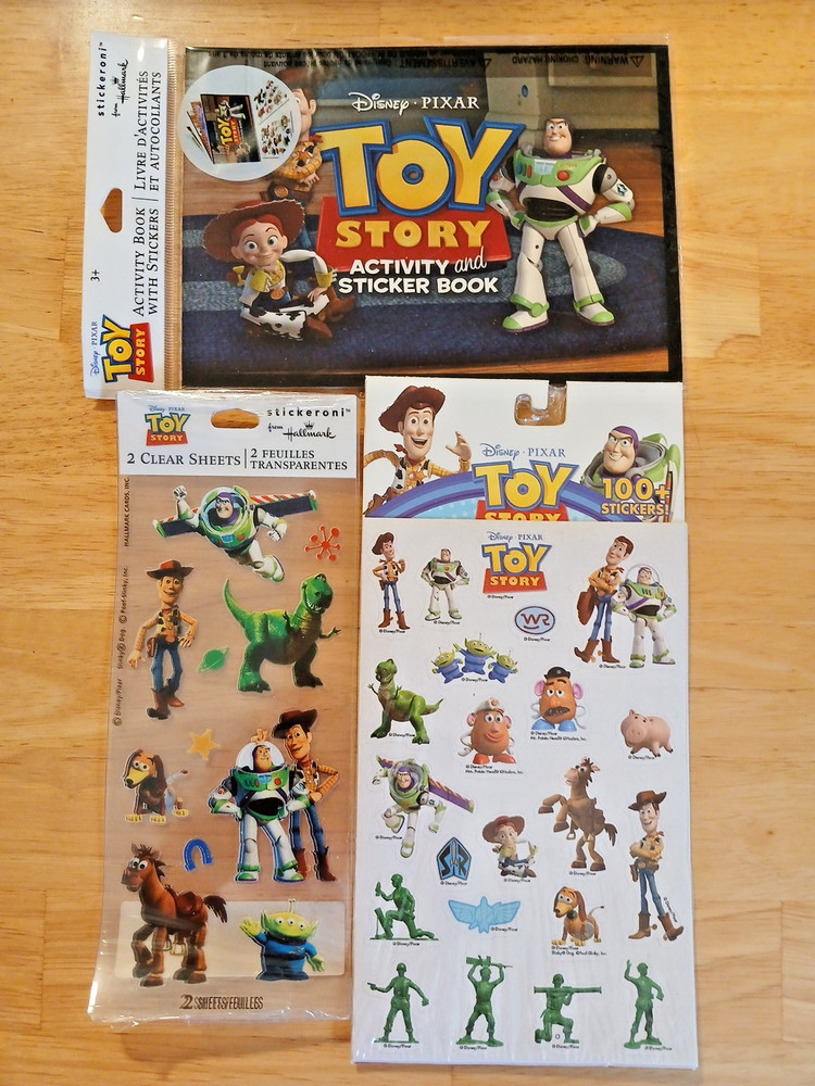 Disney Toy Story Sticker Sheets & Activity Book Lot of 3 Sealed 2011 Pixar NEW