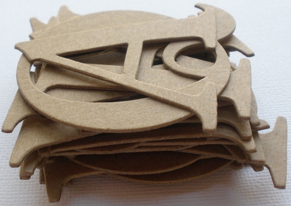 150 PC Kit – 2″ ELEGANT FONT – Alphabet Bare Chipboard Letters & Die Cuts
