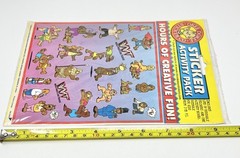Vintage 80s Kids Stickers World Wrestling Teddies Okee Dokee Activity Pack Read