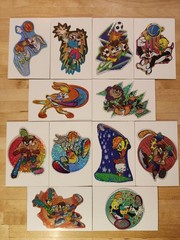 Vintage 1998 Looney Tunes Sports Prism Stickers – Complete Lot