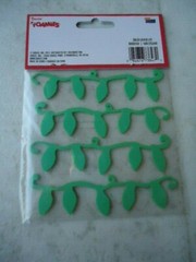 Darice Foamies Glitter Foam Christmas Bulbs Stickers 4 Pieces Size: 4” X 1”