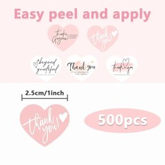 500PCS Thank You For Supporting My Business Decals Seals Labels Craft Stickers’