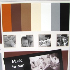 Creative Memories Short Cuts Neutral Color Die Cut Scrapbooking Paper 10×12